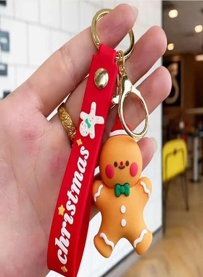 IndusBay® 2 pcs Merry Christmas Theme Cute Keychain Bag Keychain Key Holder Christmas Party Gift Giveaways Pendants Key Chain Gifts, Multicolor - Image 5
